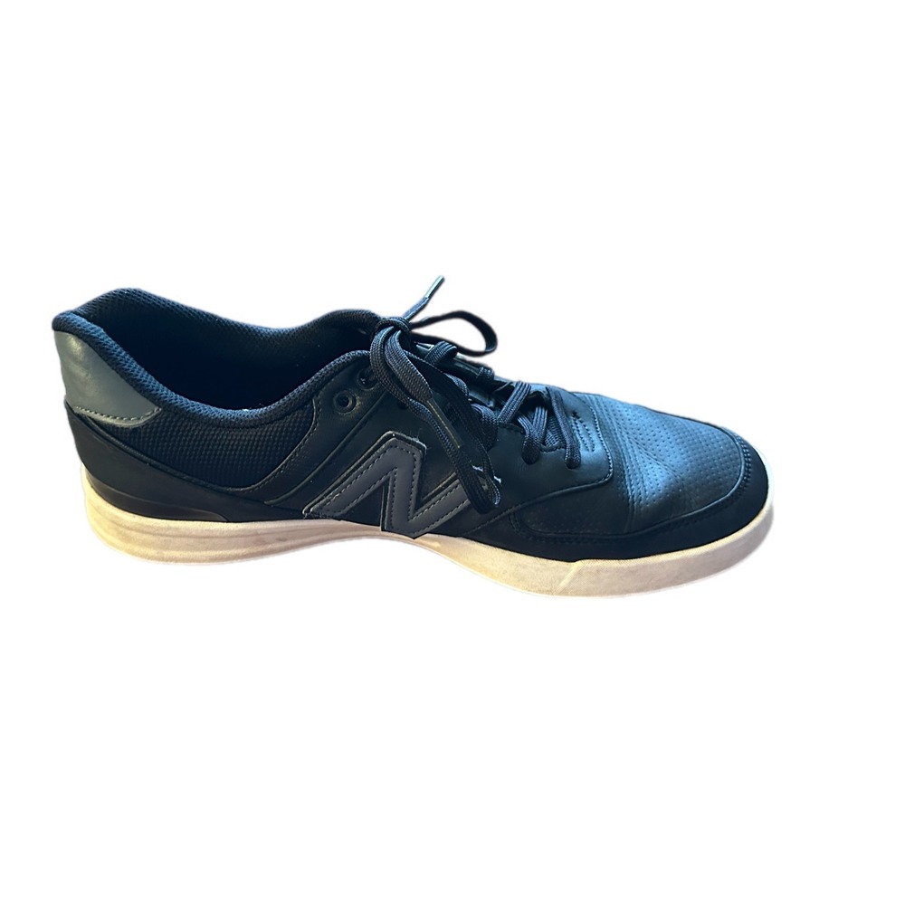 New Balance 574 left only black Leather Suede Sneaker Shoe Men US9 2E NBG674GBLK